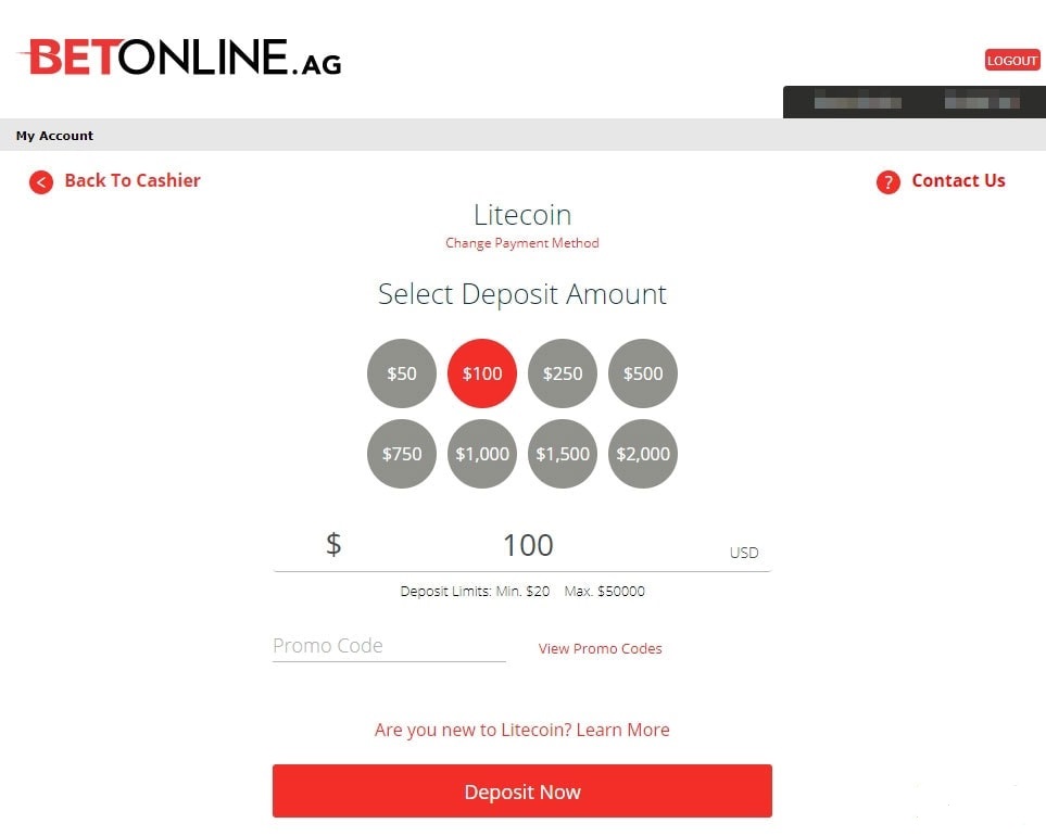 Litecoin Deposit