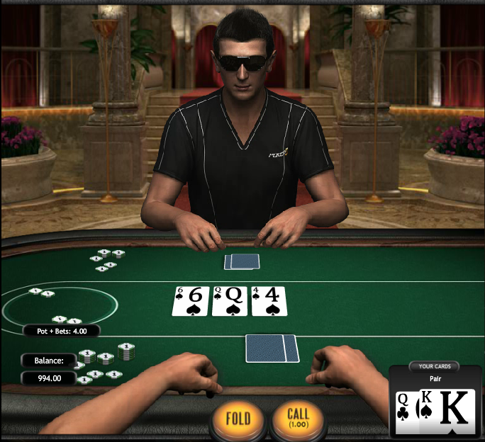 Poker3 Heads-Up Hold'em Flop