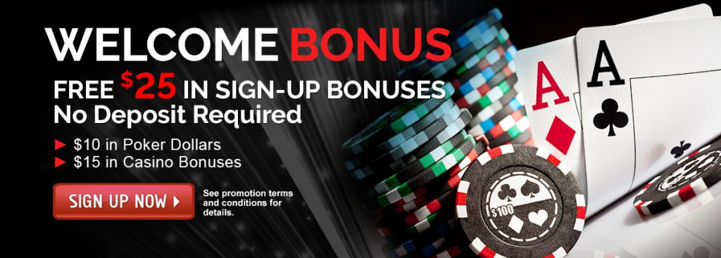 Online poker room welcome bonus