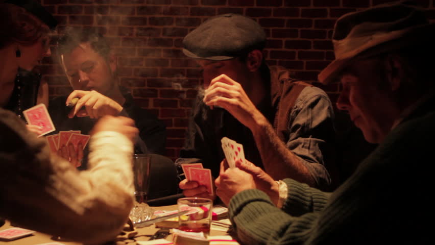 Smoking Poker Players