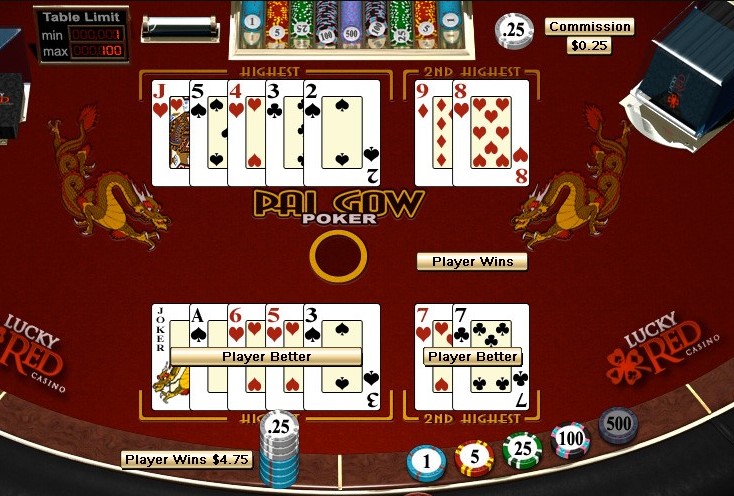 Pai Gow Split Pairs